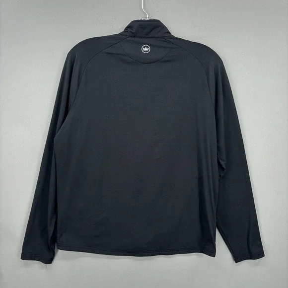 Peter Millar Jacket Mens Large Black Hybrid Sweater Full Zip Insulated Golf